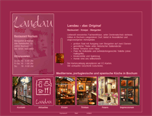Tablet Screenshot of landau-restaurant.de
